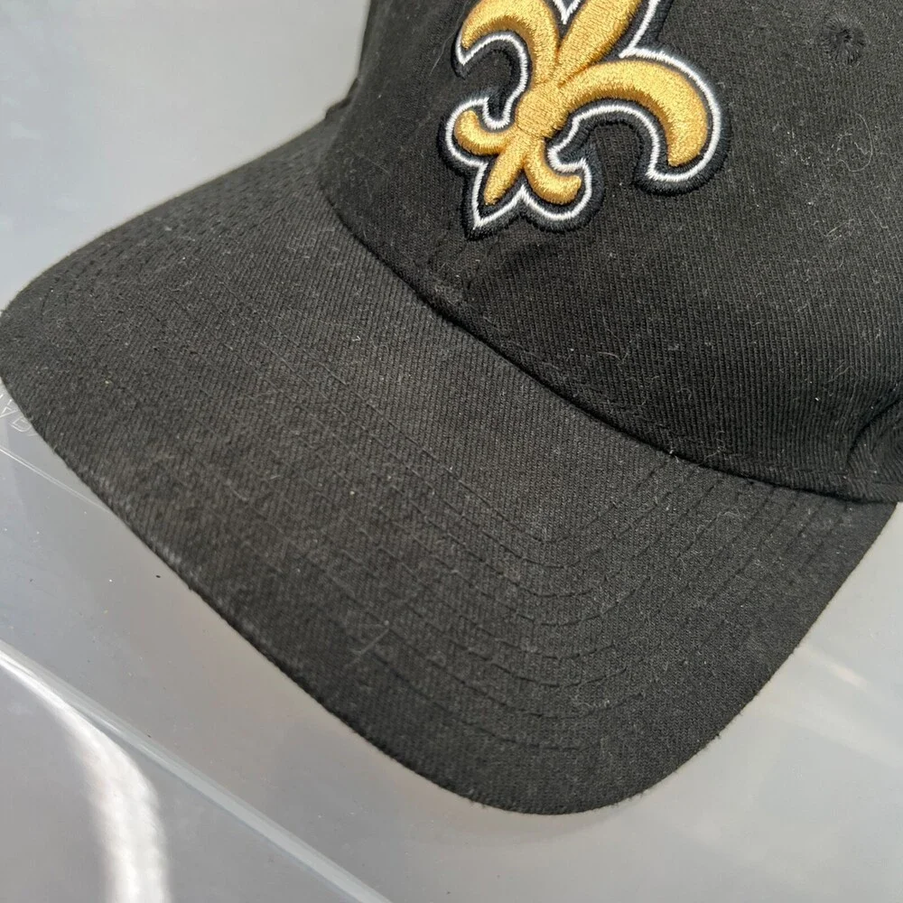 New Era New Orleans Saints Hat Mens Black Strap‎ Baseball Cap NFL Football Logo